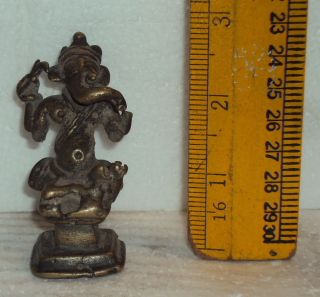 Antique Hindu God Ganesha Traditional Indian Ritual Brass Elephant God 16 2