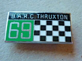 Vintage Motor Racing Badge B.  A.  R.  C.  Barc Thruxton 1969 Badge
