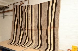 antique Navajo indian Wearing Blanket vintage wool striped Large 68 