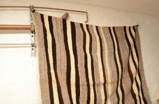 antique Navajo indian Wearing Blanket vintage wool striped Large 68 
