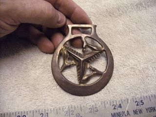 Vintage Brass Horse Harness Medallions,  Isle Of Man,  See Pictures,  Solid Brass