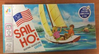 Vintage 1973 Board Game - Sail Ho Boating Adventure Game - 100 Complete