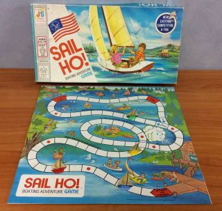 Vintage 1973 Board Game - Sail Ho Boating Adventure Game - 100 Complete 3