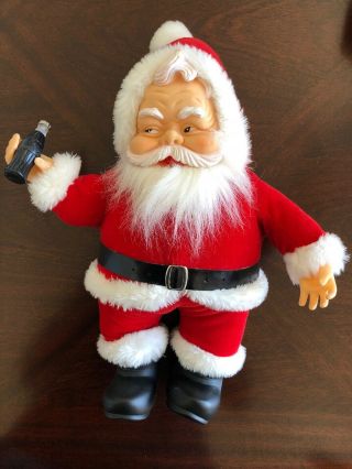 Retro Vintage 1988 Christmas Santa Claus 15 " Plush Toy Doll Rich 