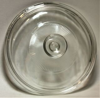 Vintage Pyrex Corning Ware Clear Glass Round 7 5/8 " Replacement Lid G5c