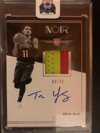 2018 - 2019 Trae Young Noir Rpa /99 Two Color Patch Sp