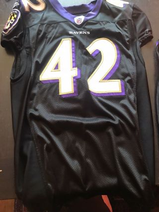 Lorenzo Neal Baltimore Ravens Black Game Worn Jersey And Pants