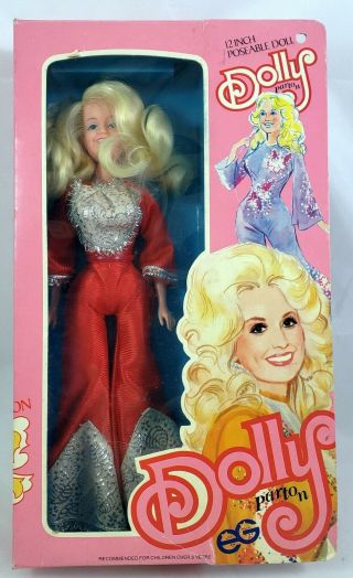Vintage Eg Dolly Parton 12 " Doll Goldberger Nrfb 1970s Barbie - Size Hong Kong
