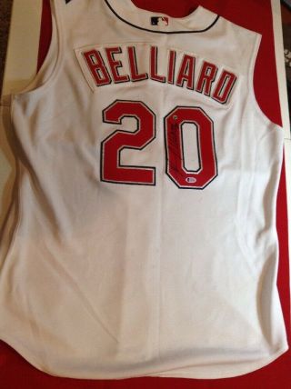 2005 Ronnie Belliard Mlb & Beckett Signed Game Cleveland Indians Jersey