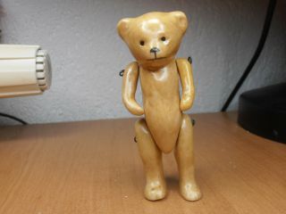 Antique Dolls Germany Bisque Animal Bear Hertwig 1880 - 1930 Miniatur