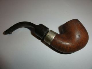Vintage Petersons Smoking Pipe Dublin - With Silver Ferule
