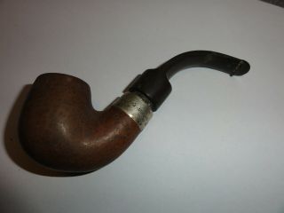 VINTAGE PETERSONS SMOKING PIPE DUBLIN - WITH SILVER FERULE 2