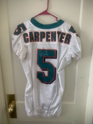 Dan Carpenter Miami Dolphins Football Jersey/pants Game Worn Autographed