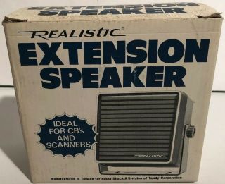 Vintage Radio Shack Realistic Extension Speaker CB & Scanners 21 - 549 2