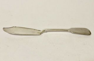 Antique Victorian Solid Sterling Silver Butter Knife London 1841 William Eaton