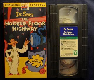 Vintage Dr Seuss The Hoober - Bloob Highway Sing - Along Classics 1994 Vhs - Like