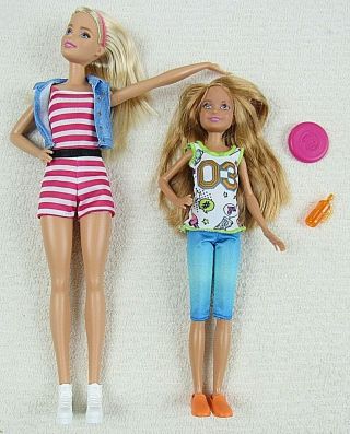 Barbie Sisters Barbie And Stacie Dolls Pack Gift Set Mattel Dwj64 No Box