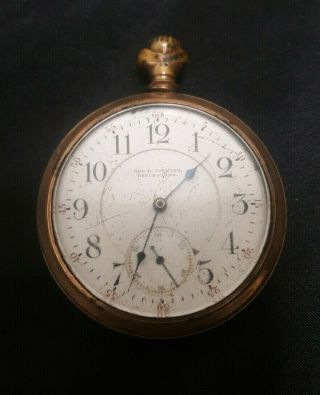 Vintage Geo R.  Youmans Gold Filled Pocket Watch For Repair/ Parts