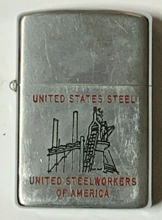 Vintage Zippo 1953 - 1957 Lighter | United States Steel | 5 Barrel | Very Rare |