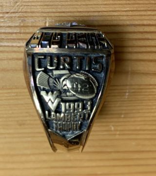 TWO WVU Bowl Rings; Canute Curtis; ‘93 Sugar & ‘97 Gator Bowls 2