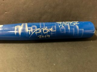 David Bote Chicago Cubs Signed Team Issued Players Weekend Bat Mlb Hologram