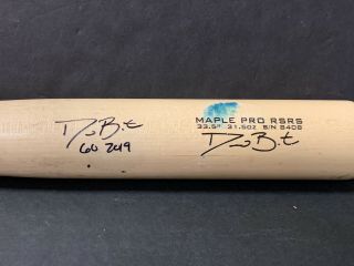 David Bote Chicago Cubs Autographed Signed 2019 Game Un - Cracked Bat