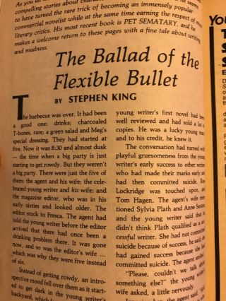 Stephen King - Ballad Of The Flexible Bullet - Fantasy & Science Fiction 1984