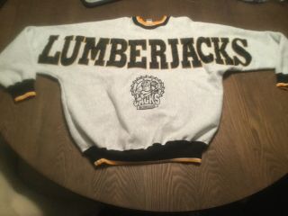 Vintage Cleveland Lumberjacks Ahl Sweatshirt Minor League Hockey Mens Xl Monster