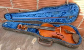 Antique Albert Knorr Markneukirchen 4/4 Violin Germany W/ Case Louis Rosenfield