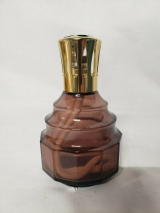 Vintage Lampe Berger Amethyst Purple Glass Catalytic Fragrance Oil Lamp - Paris