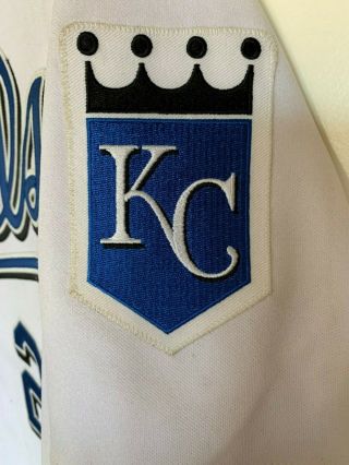 MLB Kansas City Royals BRENT MAYNE 2 Majestic Team - Issued White Jersey (Sz 46) 3