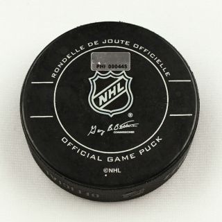 2010 - 11 Steve Downie Tampa Bay Lightning Game - Goal - Scored Puck - St.  Louis A 2