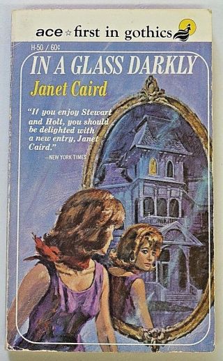 In A Glass Darkly By Janet Caird Vintage 1965 Ace Gothic Paperback Book 575