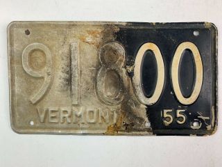 Vermont 1955 Old License Plate Garage Rat Rod Birthday Gift Man Cave Vtg Car Tag