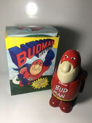 Vintage Budweiser Budman Beer Stein