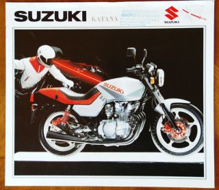 Suzuki Katana Range Brochure Prospekt,  1982 (german Text)