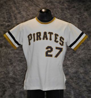 Pittsburgh Pirates,  Vintage 1971 - 72 Game / Worn Home Jersey.  Bob Johnson
