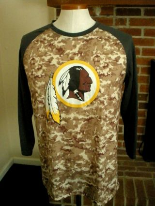 Washington Redskins Salute The Troops Military Camo - Nike Sz L Mens Tee Shirt