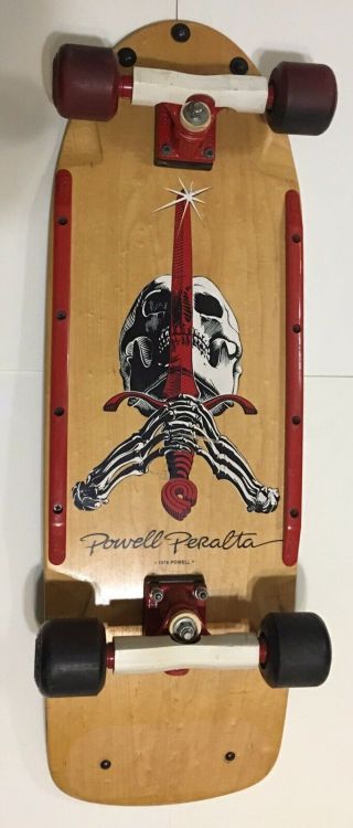 Vintage Powell Peralta Skull And Sword Skateboard 1978 Gullwing Pro,  Sims Street