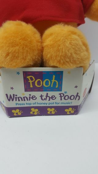 Vintage 1996 Winnie the Pooh Honey Pot Toy Plush Mattel Walt Disney 2