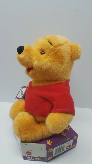 Vintage 1996 Winnie the Pooh Honey Pot Toy Plush Mattel Walt Disney 3