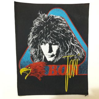 Vintage Bon Jovi 80s Back Patch Heavy Metal