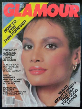 Vtg Glamour 11/1982 Lingerie Perfume Fur Makeup Ads Cheryl Tiegs Joan Severance