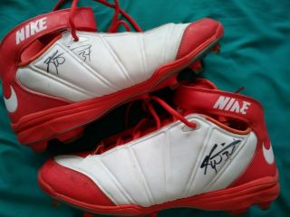 Ricky Williams Game Worn Signed Miami Dolphins Nike Size 12 Cleats Shoes