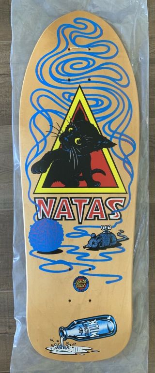 Vintage Nos Natas Kitten Pro Model Sma Skateboard Deck Santa Cruz Cond.