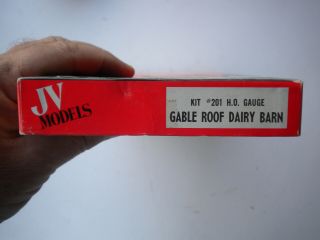 Jv Models Ho 2001 Gabled Roof Dairy Barn Vintage Complete
