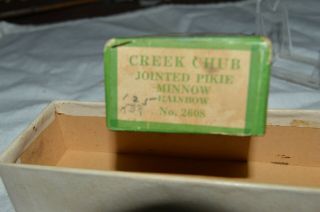 Vintage Ccbc Creek Chub Pikie Minnow Box Only Rainbow No.  2608 Box