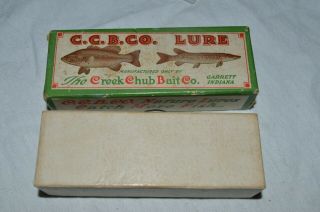 VINTAGE CCBC CREEK CHUB PIKIE MINNOW BOX ONLY RAINBOW No.  2608 BOX 3