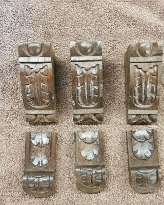 Set Of Three Oak Carvings