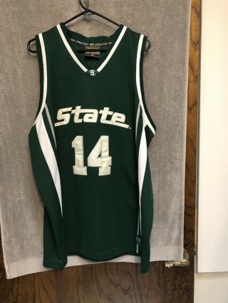 Vintage Michigan State Spartans Stitched Ncaa Basketball Jersey Men’s Sz Xl